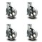 Service Caster 12 Inch Heavy Duty Semi Steel Cast Iron Swivel Caster Set with Brakes SCC, 4PK SCC-KP92S1230-SSR-SLB-4 - alternate 1
